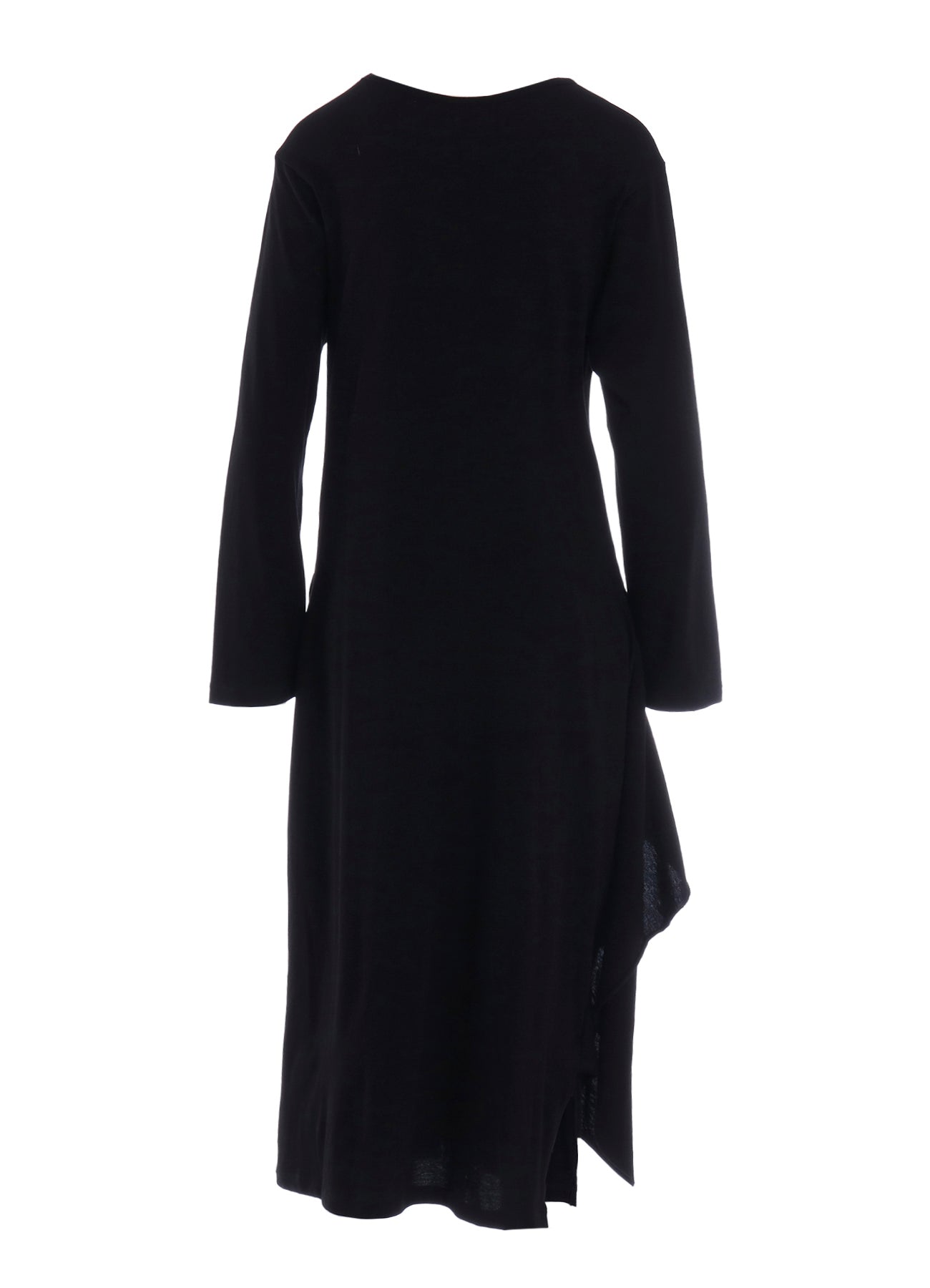 COTTON GAUZE DRAPED DRESS