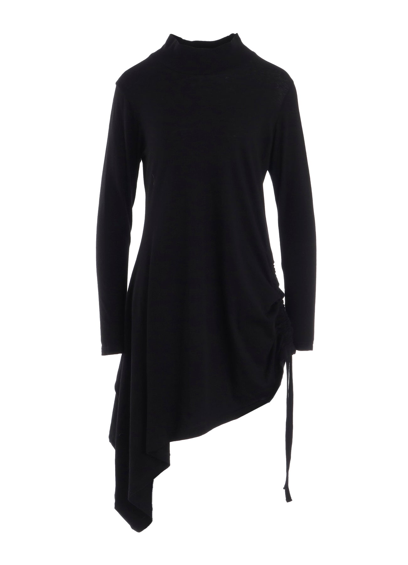 C ANGORA CASHMERE SINGLE JERSEY L GATHERED HIGH NECK PO