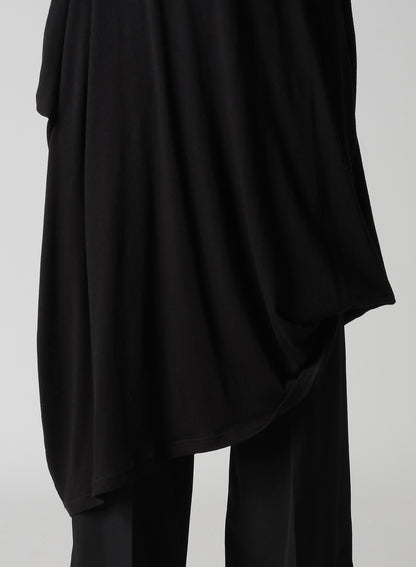 C ANGORA CASHMERE SINGLE JERSEY DRAPED DRESS