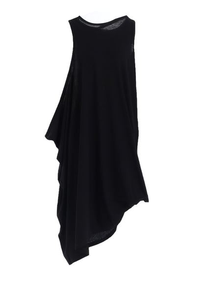 C ANGORA CASHMERE SINGLE JERSEY DRAPED DRESS