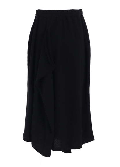HIGH TWISTED GAUZE TERRY TUCKED SKIRT
