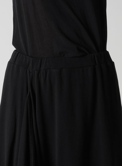 HIGH TWISTED GAUZE TERRY TUCKED SKIRT