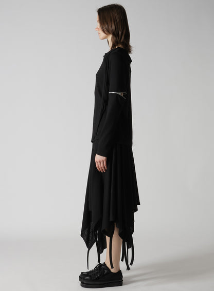 WOOL LIGHT MILLING SINGLE ZIP SLV STRAP PO