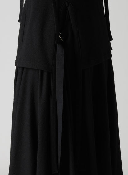 WOOL LIGHT MILLING SINGLE ZIP SLV STRAP PO