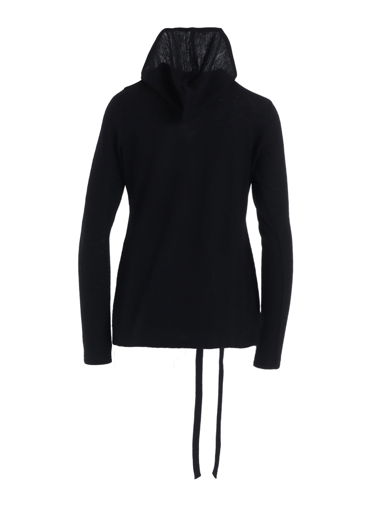 WOOL LIGHT MILLING SINGLE STRAP HOODIE PO