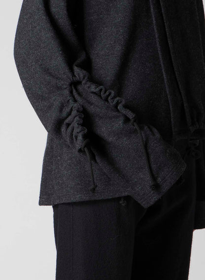 WOOLEN SINGLE JERSEY GATHERED PO A