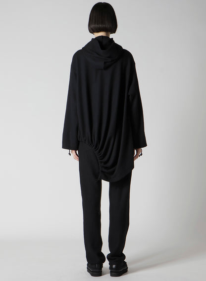 WOOLEN SINGLE JERSEY GATHERED PO B