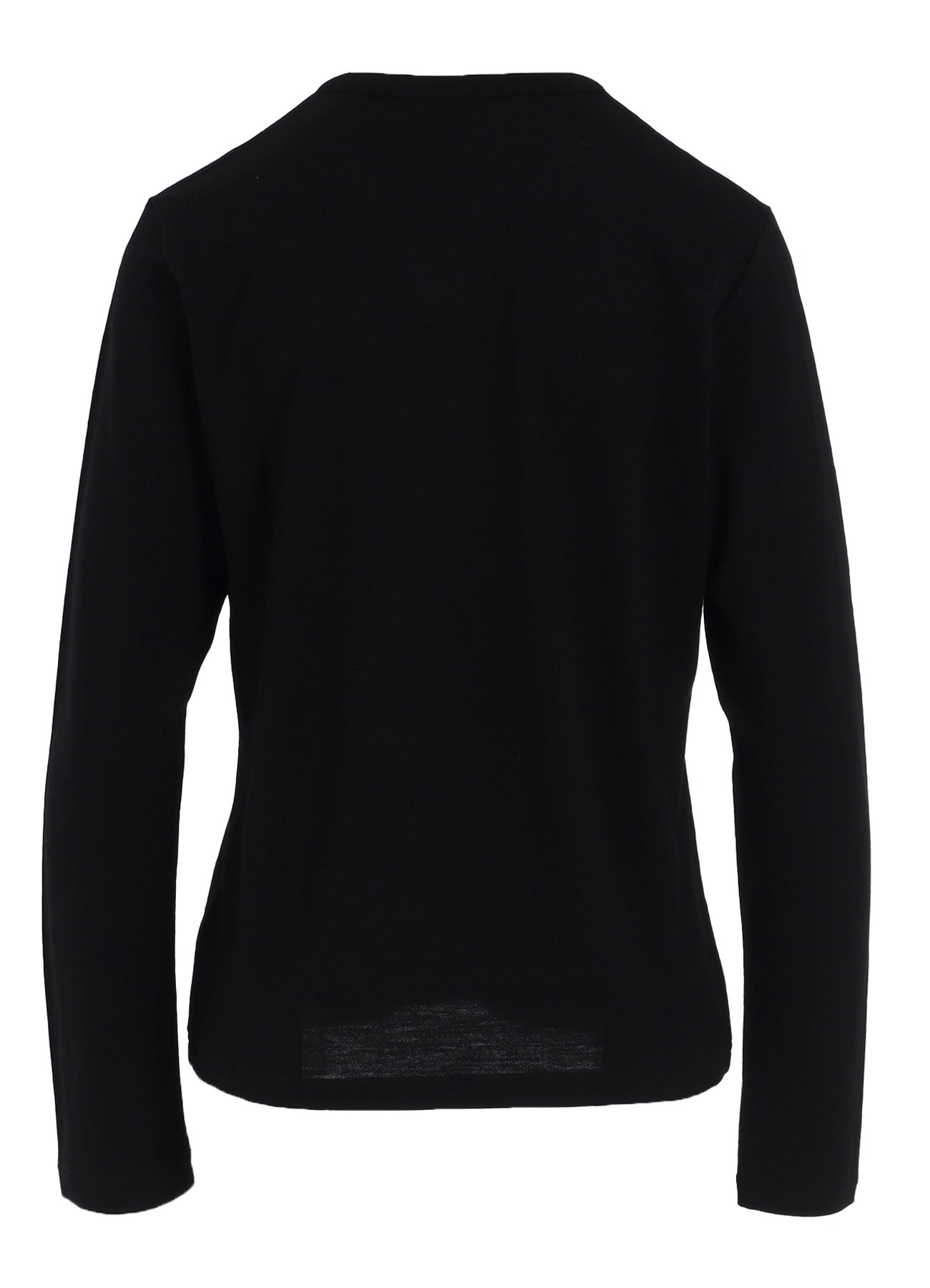 WOOL SINGLE JERSEY HENLEY NECK PO