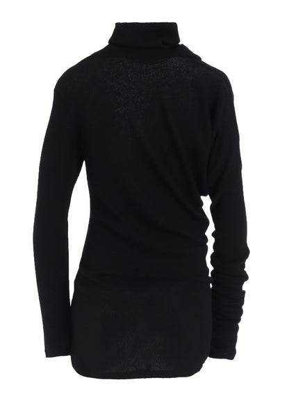 HIGH TWISTED LINKS DRAPED TURTLE NECK PO