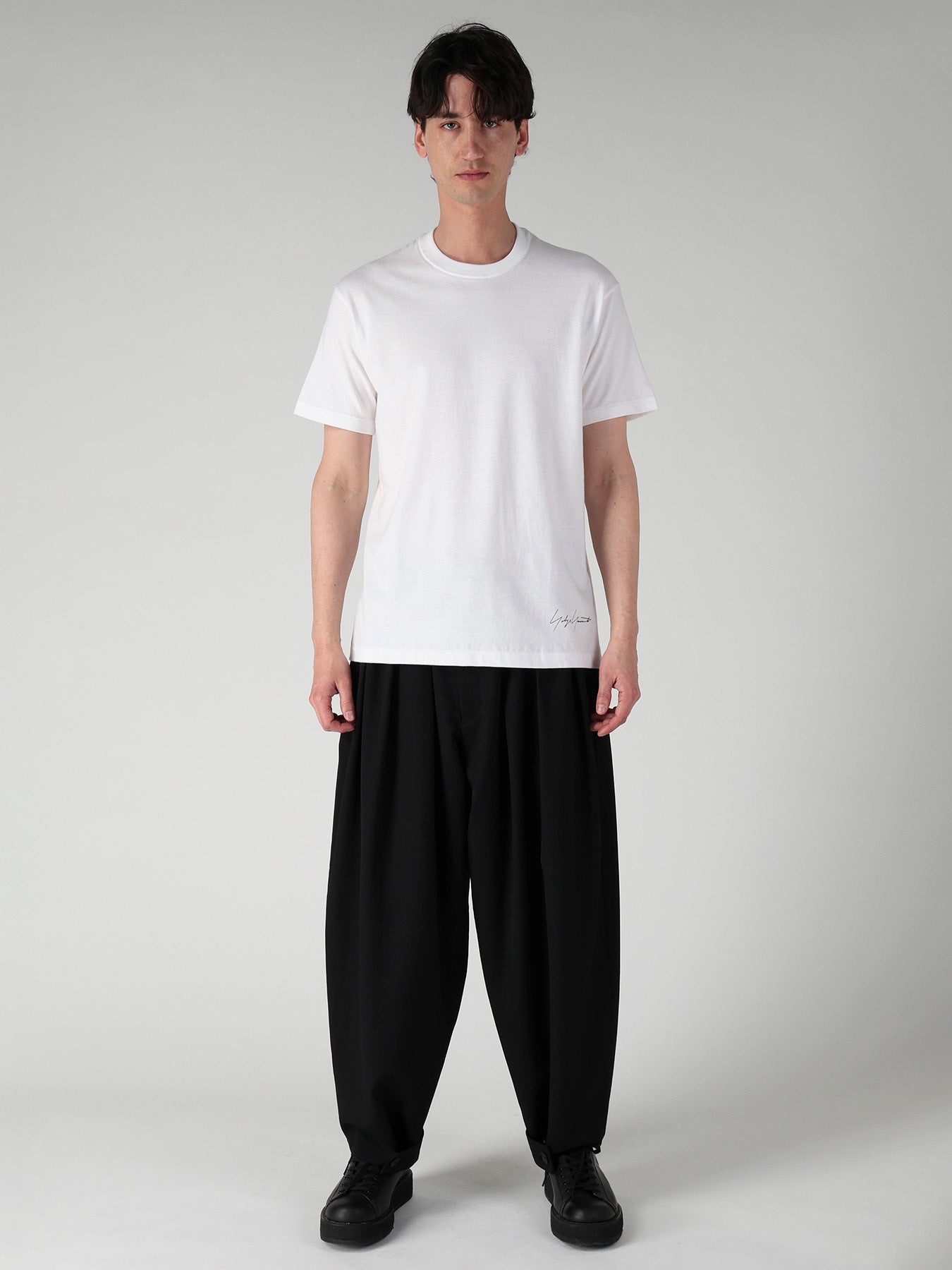 Yohji Yamamoto Tシャツ3枚セット（ブラック・ホワイト） 3 PACK T-shirts(S BlackxBlackxWhite): Yohji Yamamoto｜THE SHOP