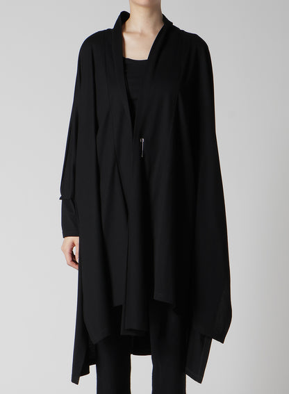 COTTON SINGLE JERSEY LONG CARDIGAN