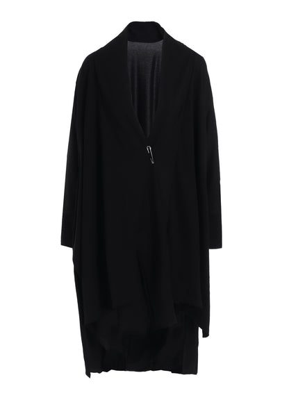 COTTON SINGLE JERSEY LONG CARDIGAN