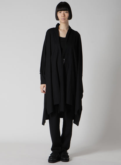 COTTON SINGLE JERSEY LONG CARDIGAN