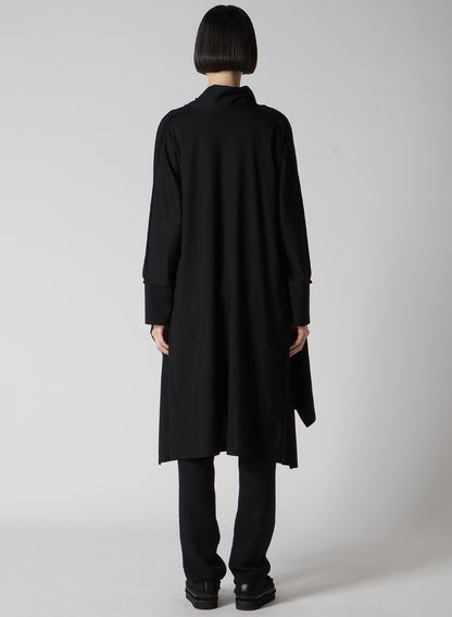 COTTON SINGLE JERSEY LONG CARDIGAN