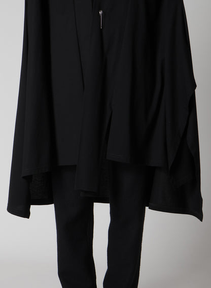 COTTON SINGLE JERSEY LONG CARDIGAN