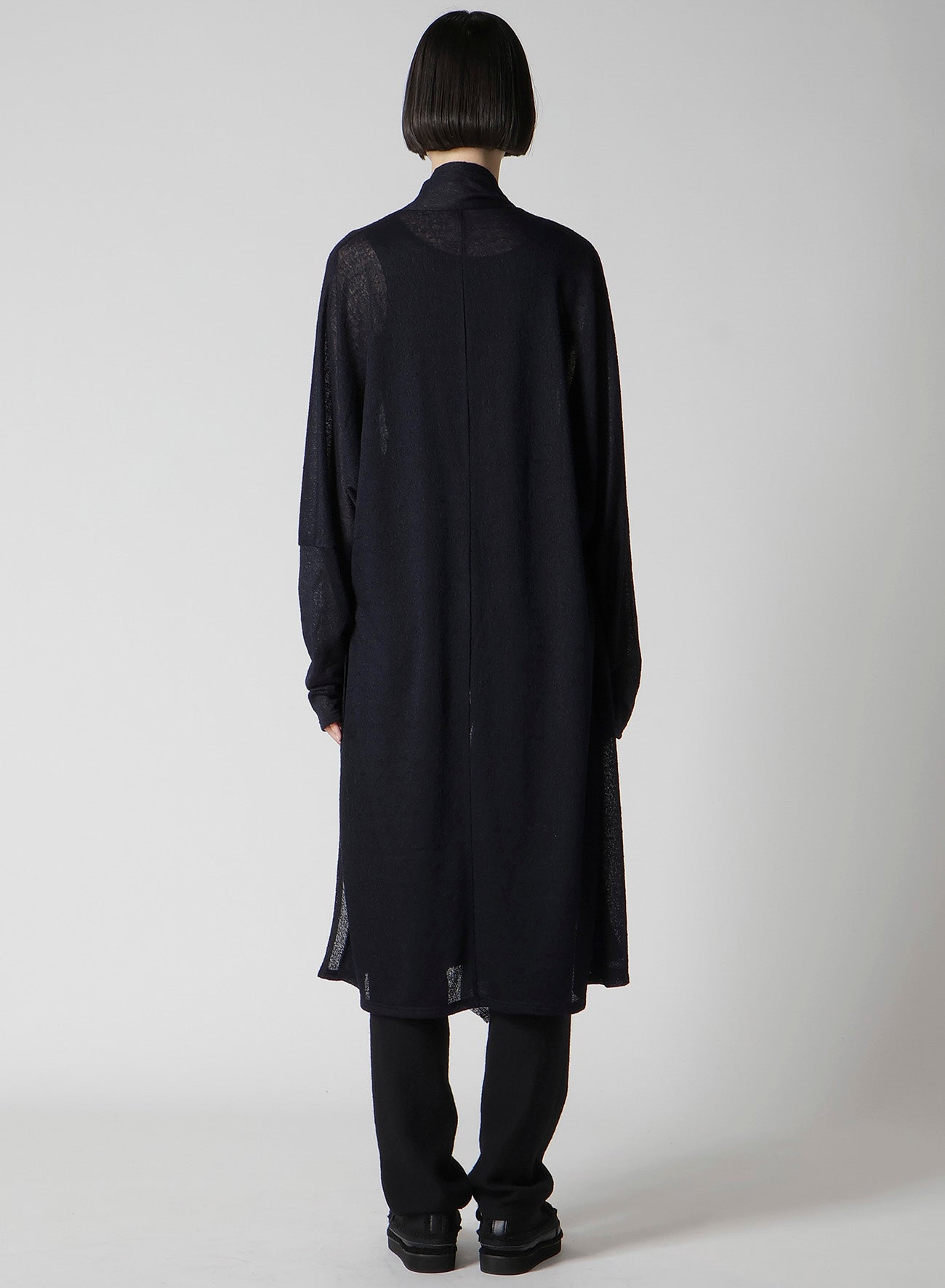 JACQUARD WOOL LACE STOLE CARDIGAN