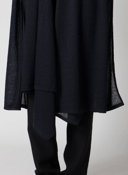 JACQUARD WOOL LACE STOLE CARDIGAN