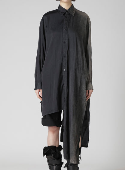 Cu/C BLEACHED SATIN KNOT DETAIL BLOUSE
