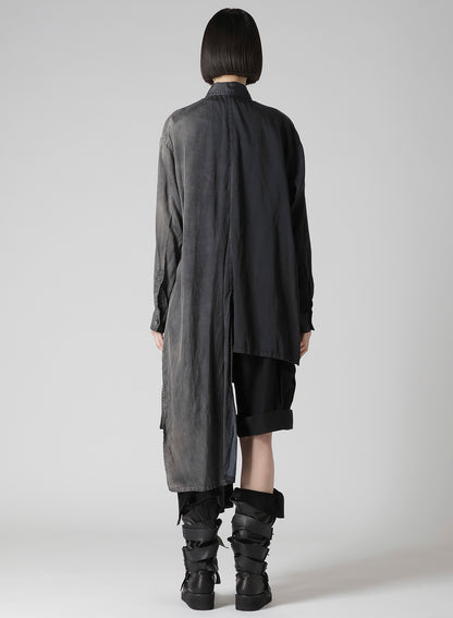 Cu/C BLEACHED SATIN KNOT DETAIL BLOUSE