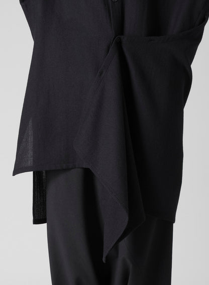 WOOL VIYELLA ADJUSTABLE BLOUSE