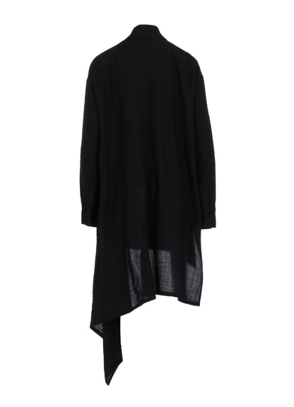 WOOL VIYELLA ADJUSTABLE BLOUSE