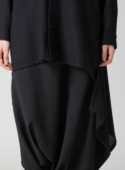 WOOL VIYELLA ADJUSTABLE BLOUSE