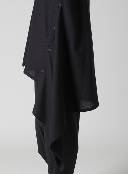 WOOL VIYELLA ADJUSTABLE BLOUSE