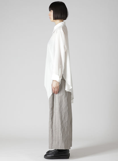 Cu/Mo KERSEY UNBALANCE DRAPED BLOUSE
