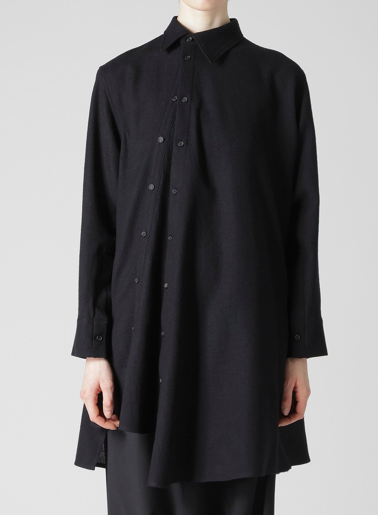 WOOL VIYELLA W FRONT ASM BLOUSE