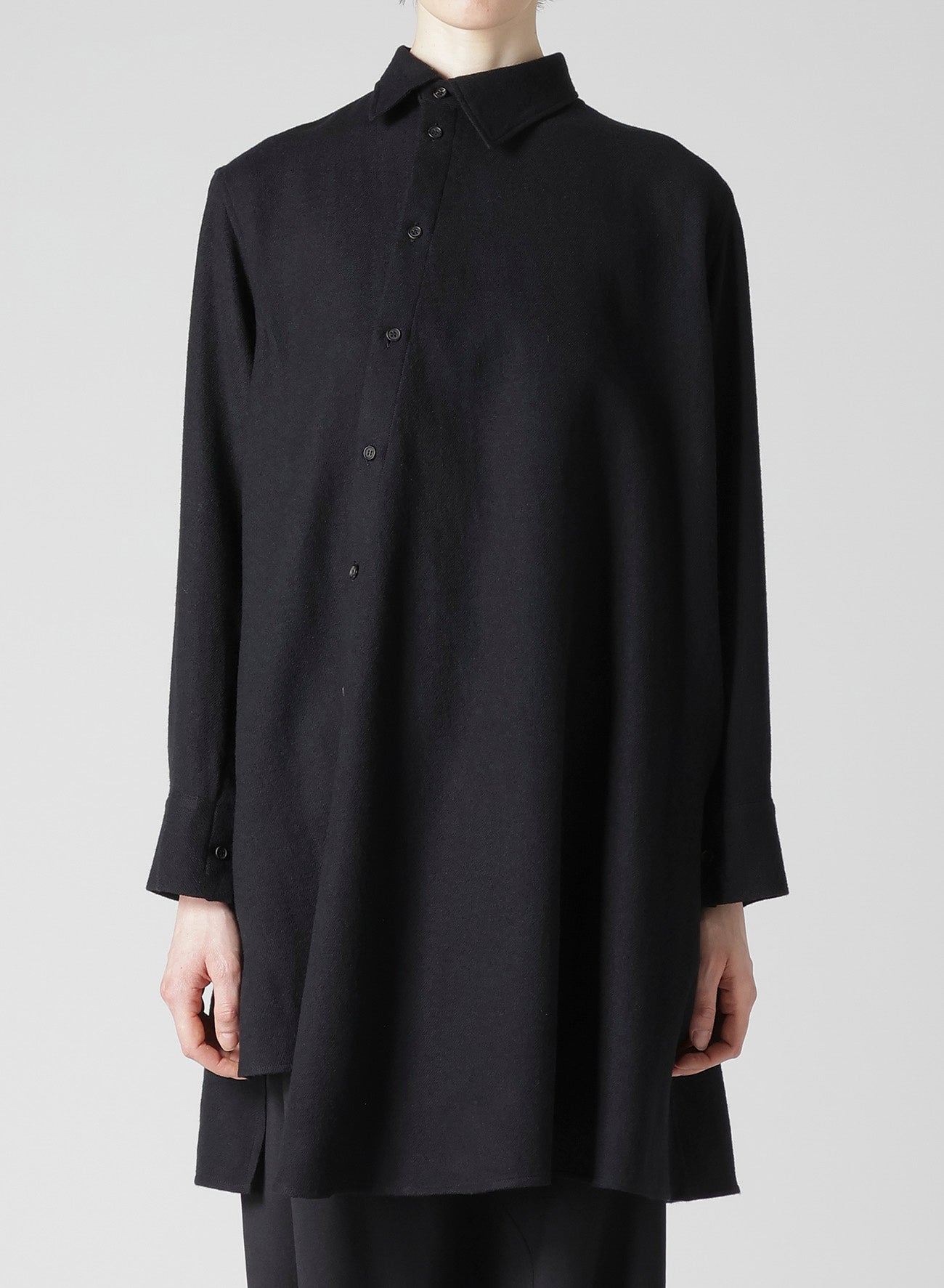 WOOL VIYELLA W FRONT ASM BLOUSE