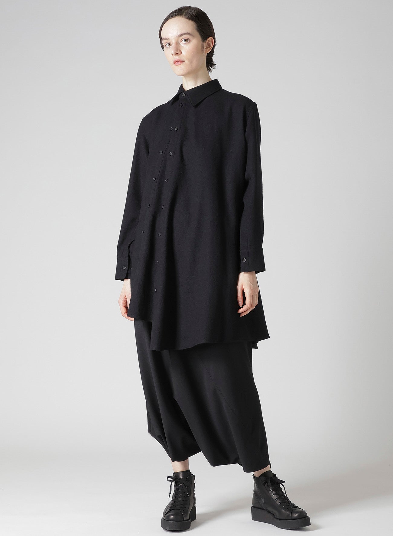 WOOL VIYELLA W FRONT ASM BLOUSE