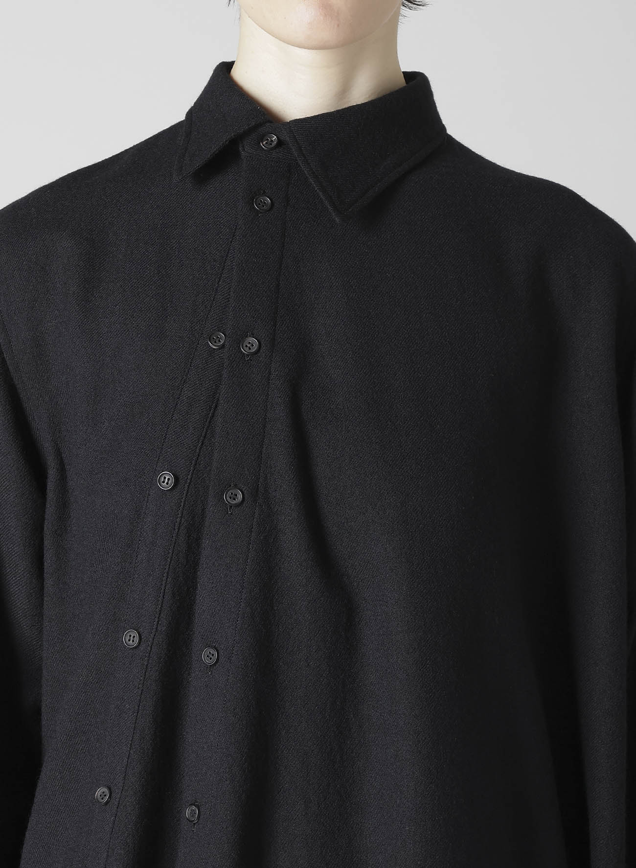 WOOL VIYELLA W FRONT ASM BLOUSE