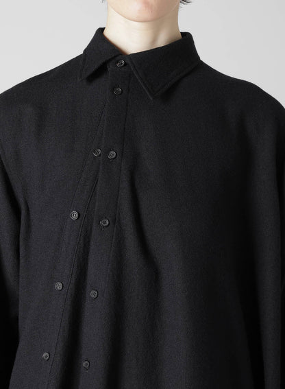 WOOL VIYELLA W FRONT ASM BLOUSE