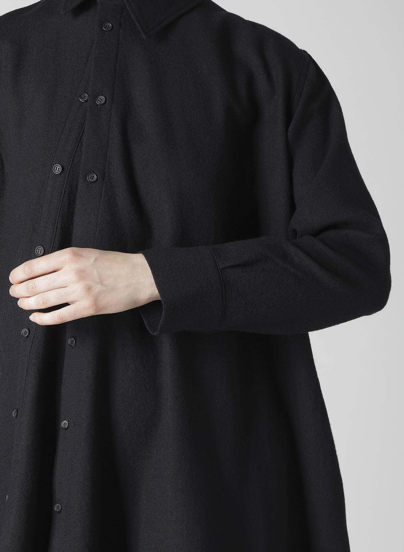 WOOL VIYELLA W FRONT ASM BLOUSE