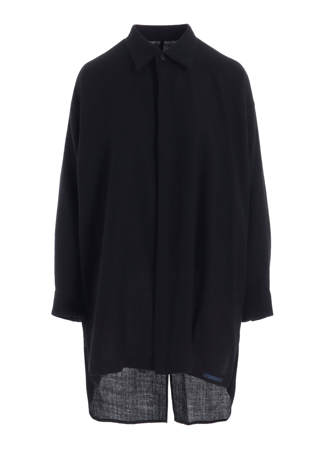 WOOL VIYELLA DOUBLE PLACKET BLOUSE