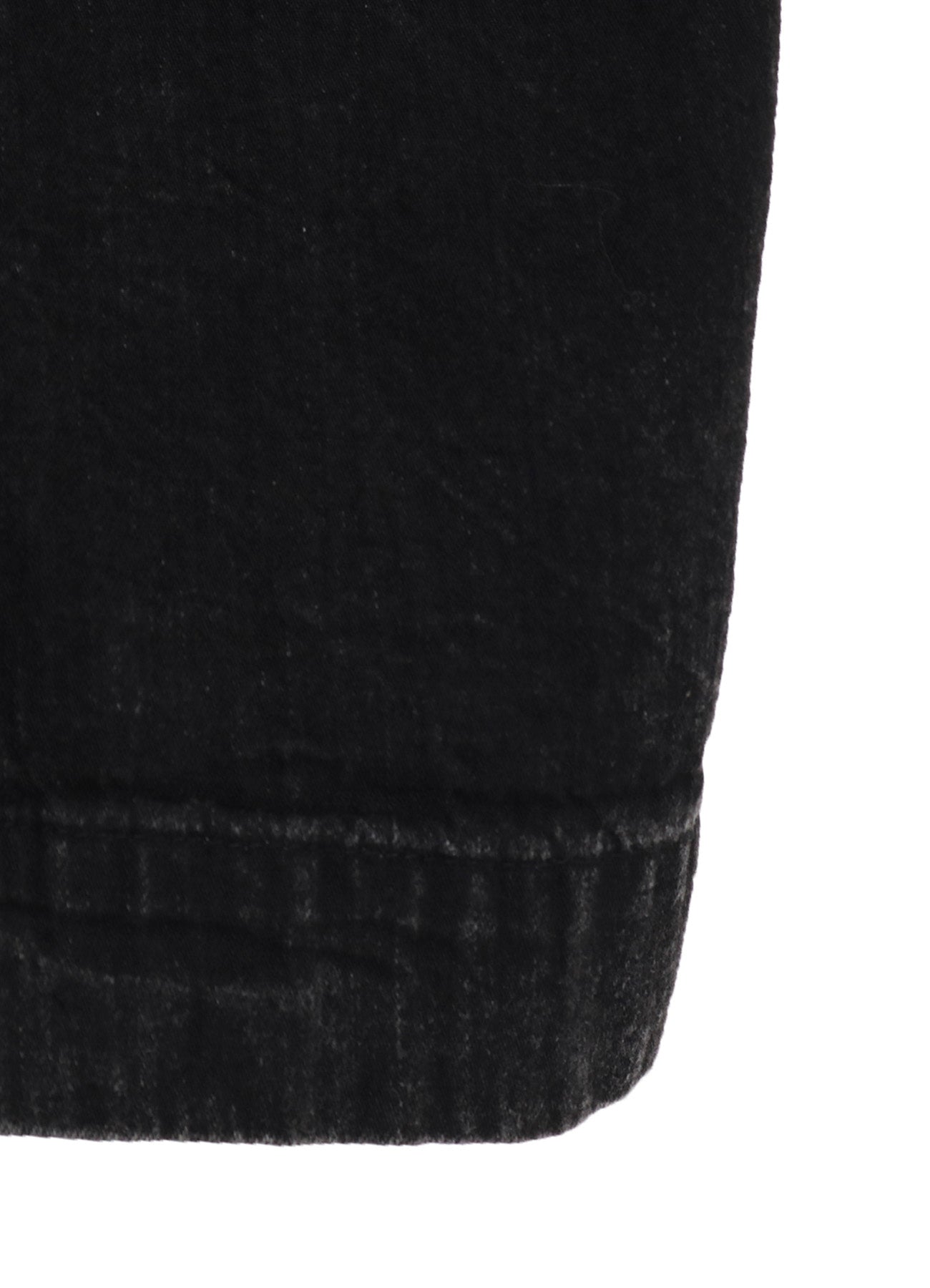PERMANGANATE BLEACHED DENIM HIGH NECK COAT