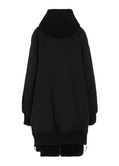 Ny/C TWILL HOODED BOMBER