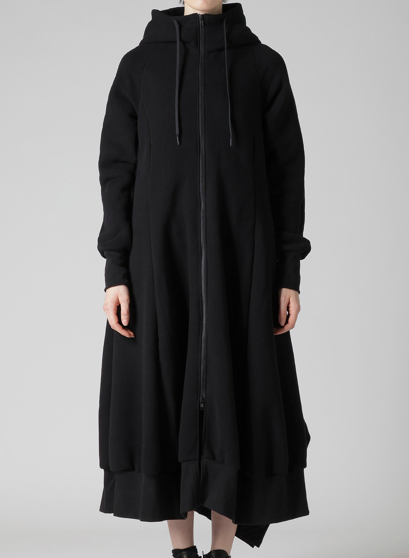 Liy/C BRUSHED FRENCH TERRY HOODED TRACK DRESS