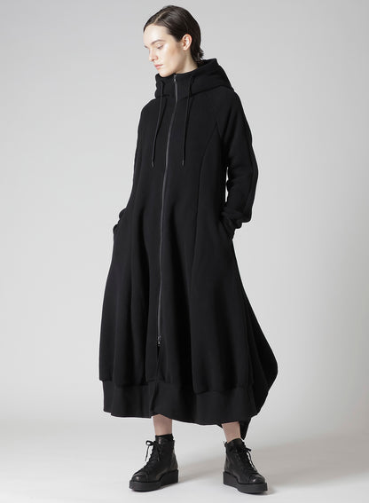Liy/C BRUSHED FRENCH TERRY HOODED TRACK DRESS
