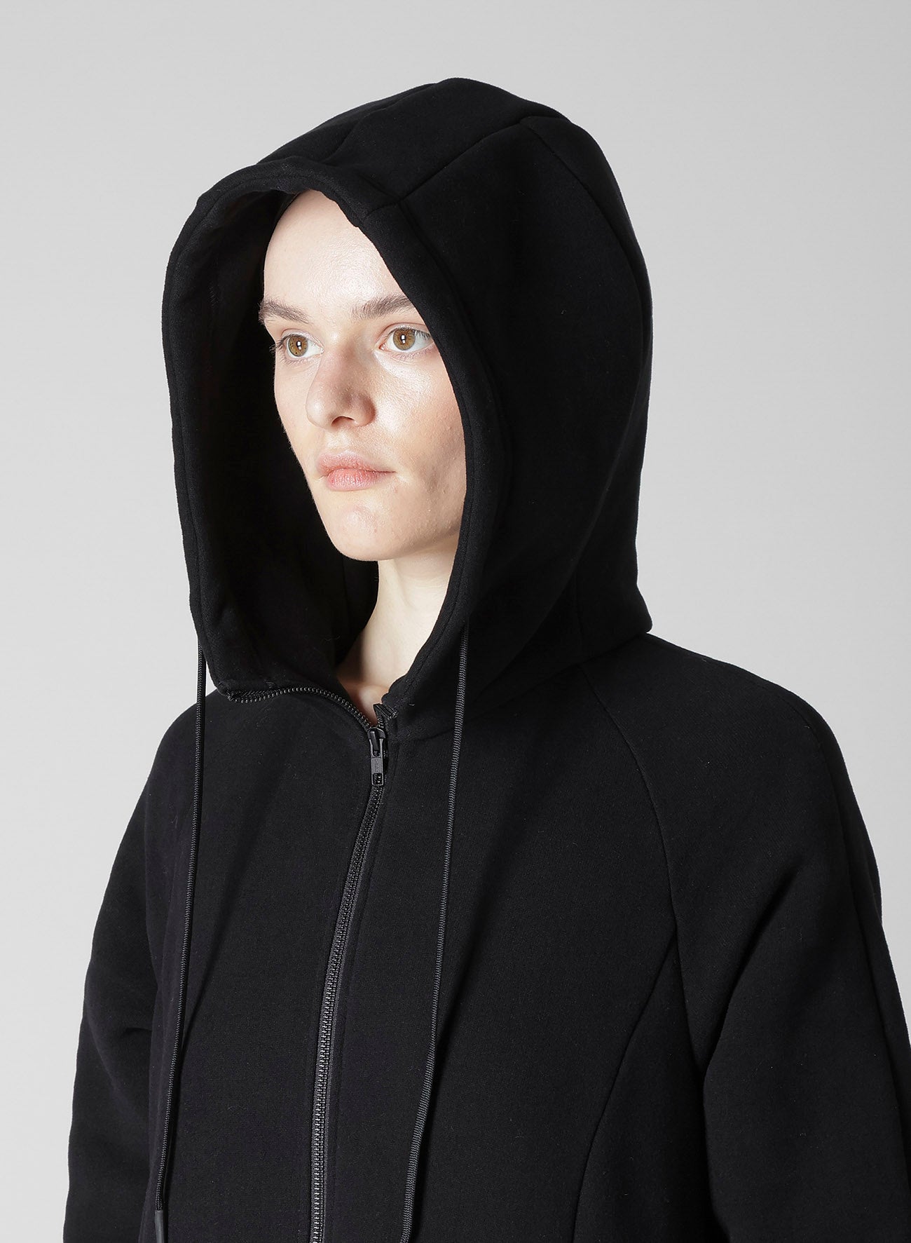Liy/C BRUSHED FRENCH TERRY HOODED TRACK DRESS