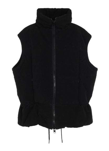 STRETCHED VELVET PADDED VEST