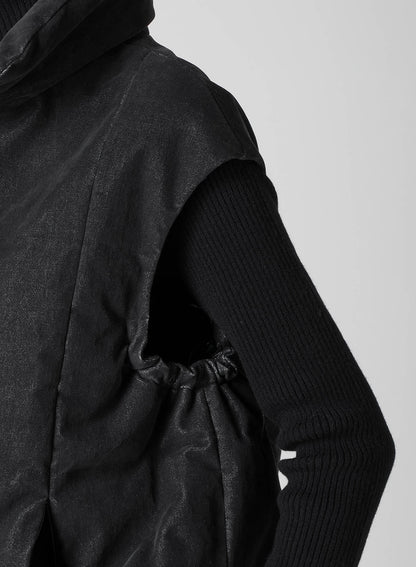 STRETCHED VELVET PADDED VEST