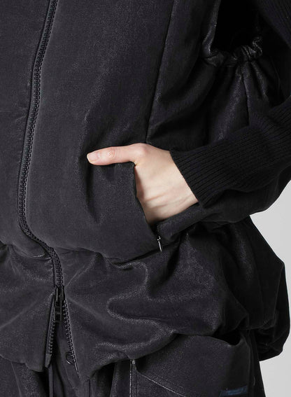 STRETCHED VELVET PADDED VEST