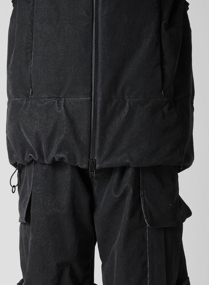 STRETCHED VELVET PADDED VEST