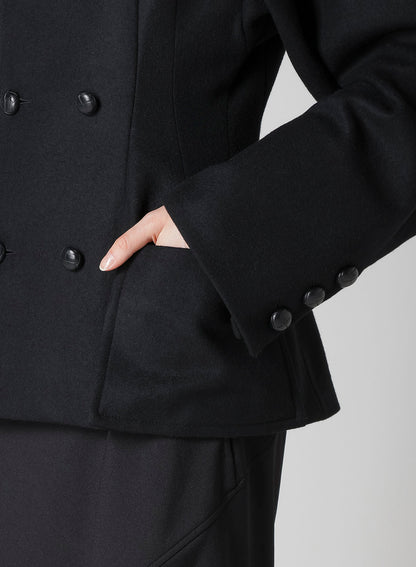 MELTON DARTS PEA COAT