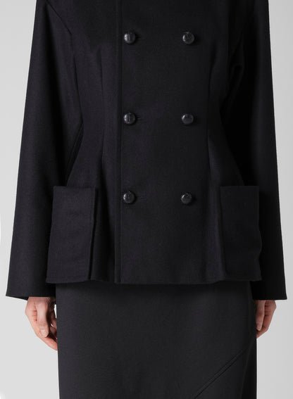 MELTON DARTS PEA COAT