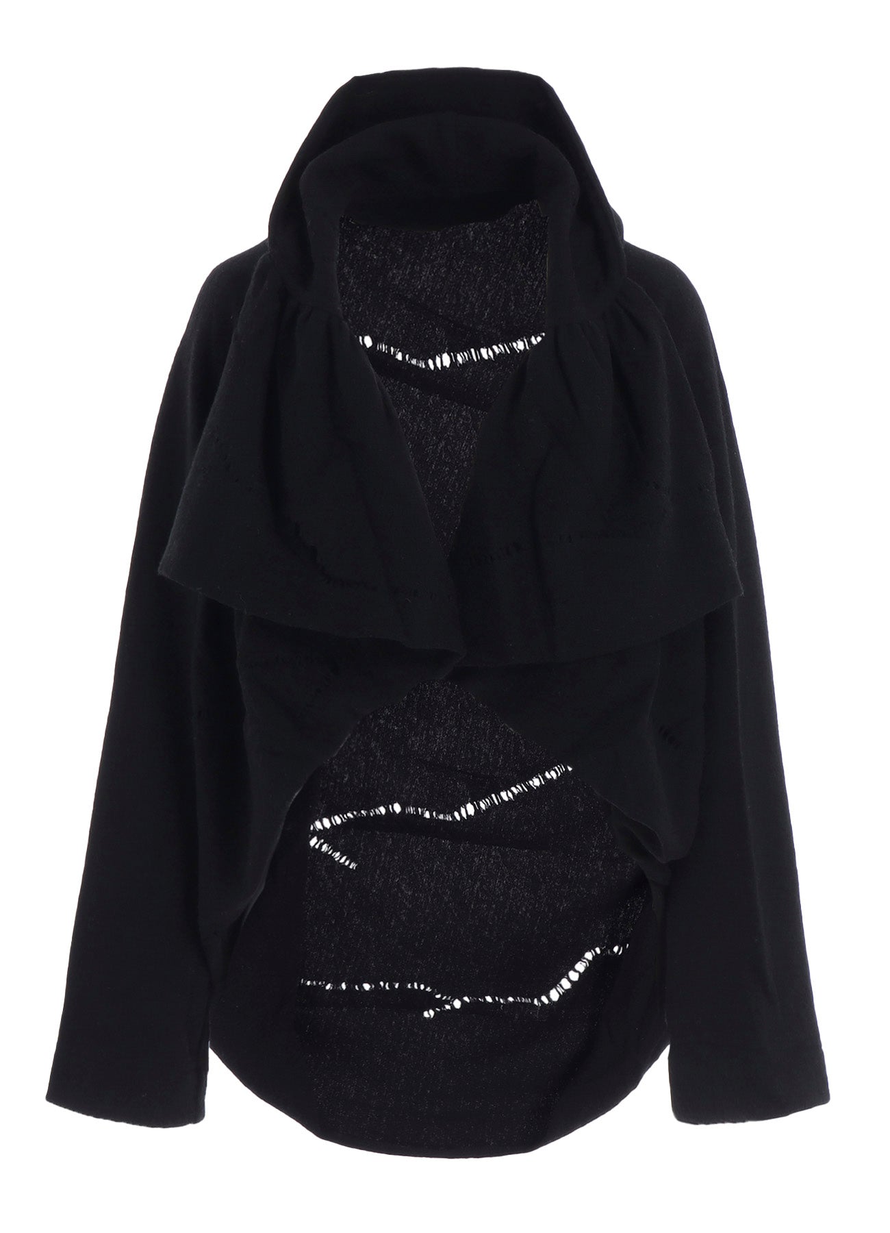 W DETAIL JERSEY SHIRRING DETAIL JACKET