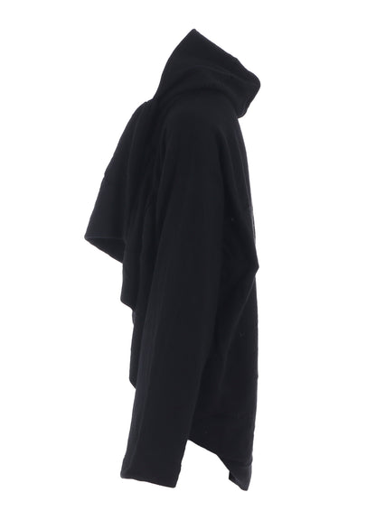 W DETAIL JERSEY SHIRRING DETAIL JACKET