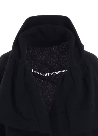 W DETAIL JERSEY SHIRRING DETAIL JACKET
