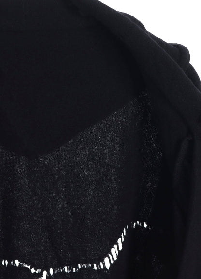 W DETAIL JERSEY SHIRRING DETAIL JACKET